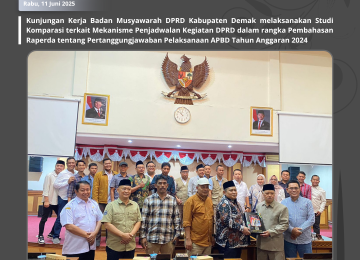 Badan Musyawarah DPRD Kabupaten Demak Laksanakan Studi Komparasi ke DPRD Kulon Progo Terkait Mekanisme Penjadwalan Kegiatan