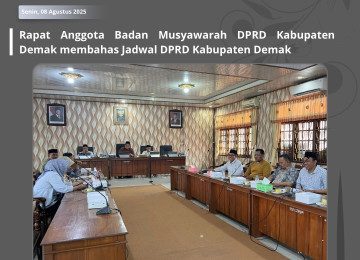 DPRD Demak Gelar Rapat Badan Musyawarah Bahas Jadwal Kegiatan Tahun 2025