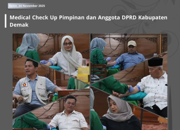 Kegiatan Medical Check Up Pimpinan dan Anggota DPRD Kabupaten Demak Tahun 2025 Berjalan Lancar