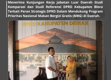 Menerima Kunjungan Kerja Jabatan Luar Daerah Studi Komparasi dan Studi Referensi DPRD Kabupaten Blora