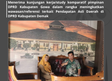 Menerima Kunjungan Kerja/Study Komparatif Pimpinan DPRD Kabupaten Gowa