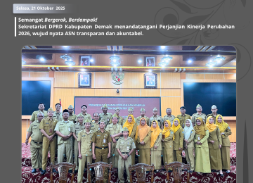 Sekretariat DPRD Kabupaten Demak Gelar Penandatanganan Perjanjian Kinerja Perubahan Tahun 2026